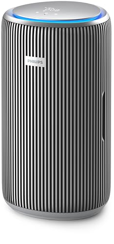 Philips Smart Air Purifier PureProtect 4200 Series - Rooms up to 156 m2, HEPA, Active Carbon, 5 Speeds, Sleep Mode, Child Lock, Connected to Air+App, Supernova Silver - AC4220/12