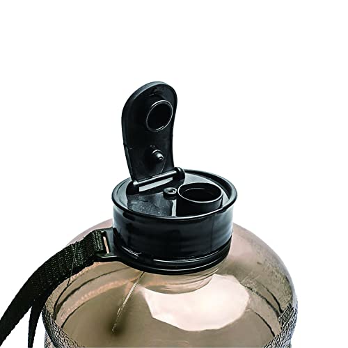 NA Water Bottle Large Gym Bottle 2.2 Liter, Leakproof Water Jugs with Marker Reusable Large-Capacity Sports Water Container, Suitable for Workouts,Athletes,Outdoor and Office (Black)