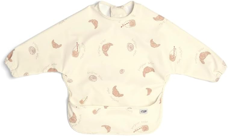 Mamas & Papas 2-Pack Waterproof Long Sleeved Messy Baby Bibs, Ideal for Weaning for 6-18 Months - Bonjour Bebe