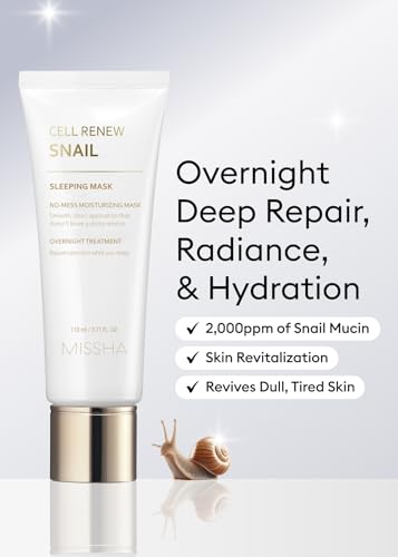 MISSHA SUPER AQUA CELL RENEW SNAIL SLEEPING MASK (MULTI LANGUAGES)