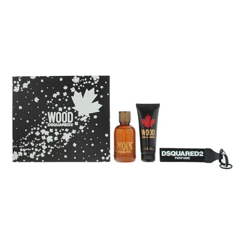 Dsquared2 wood pour homme edt 100 ml gift set, 100.0 millilitre