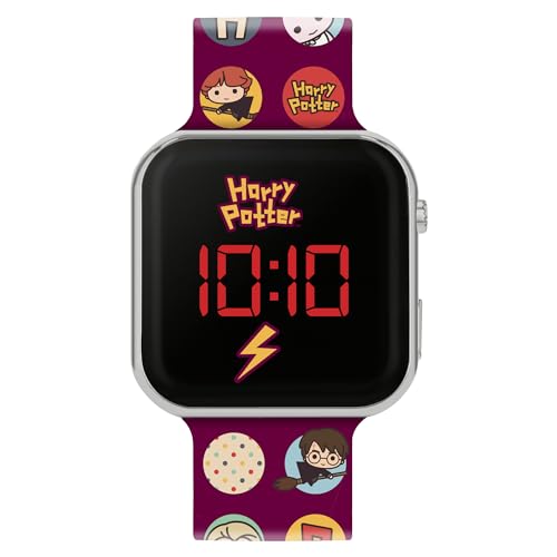 ACCUTIME Disney Harry Potter Kids LED Digital Watch with Printed Character Silicone Strap,HP4155