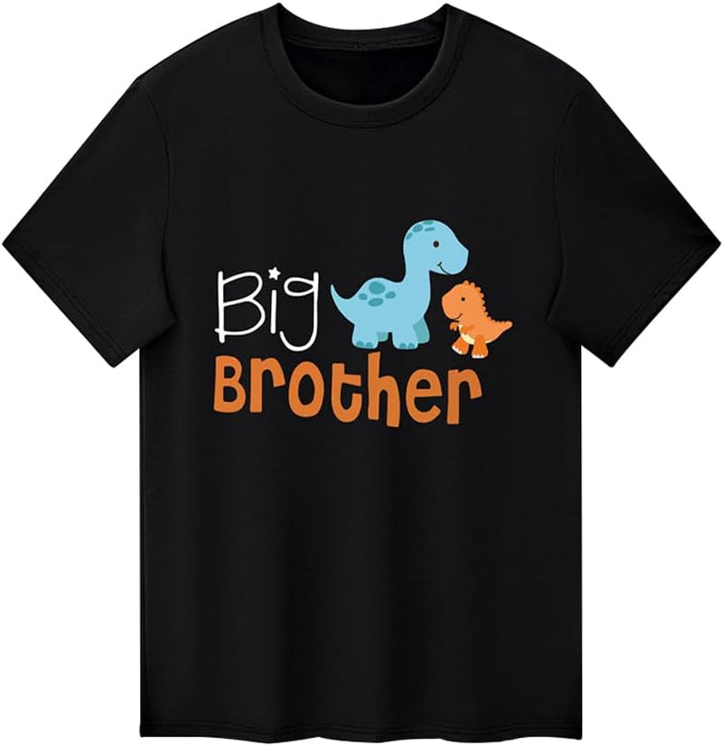 Twins Kids T Shirt Tops Baby Boys Girls Big Sister Brother Little Sis Bro Tees Sibling Matching Outfit Summer Clothes