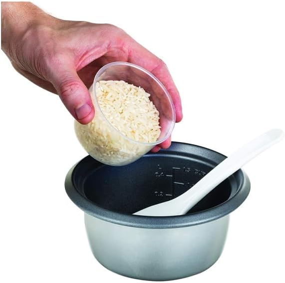 Russell Hobbs 27020-56 0.4 Liter Mini Rice Cooker, Keep Warm, Removable Non-Stick Bowl, White