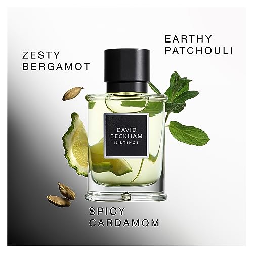 David Beckham Instinct Eau de Parfum for Men, Foug?re Citrus Perfume, Captivating & Dynamic David Beckham Fragrance, Sophisticated Perfume Bottle 75ml (2.5oz)