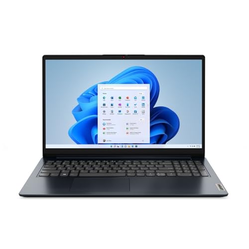 Lenovo 15.6" Laptop with Intel i5-1235U, IdeaPad 1i, 15.6" FHD Anti-Glare Display, 12th Gen Intel Core i5-1235U 10-core Processor, Intel Iris Xe Graphics, Windows 11 Home(16GB RAM | 1TB SSD) - Blue