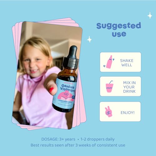 Brain Supplements for Memory and Focus - B12 for Kids May Aid in focus and Attention - Nootropics Brain Support Supplement - Brain Supplement - Memory Supplement for Brain - Brain Booster Supplement