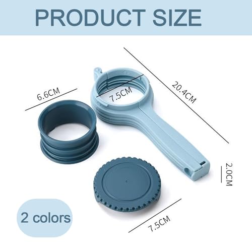 4 PCS Food Clips Bag Sealing Clips, Food Storage Clips, Bag Clips for Food Storage, Kitchen Clips for Bags, Food Clips with Pour Spout, Food Bag Clips Flexible and Reusable Snack Clips (Blue+Pink)
