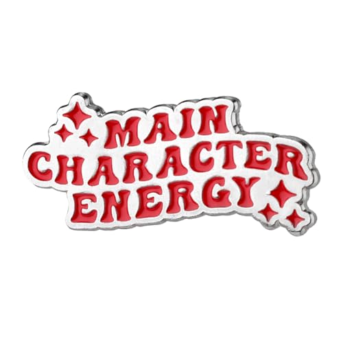 PEUTIER Energy Pin with Main Character Zinc Alloy Pin Enamel Inspirational Lapel Pins for Women Clothes Bags Hats