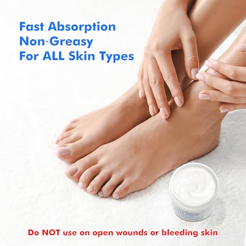 Ebanel Urea Cream 40% plus Salicylic Acid 2%, Foot Cream for Dry Cracked Feet Heels Knees Elbows Hands Repair Treatment, Foot Moisturizer Corn Callus Dead Skin Remover Toenail Softener for Feet Care