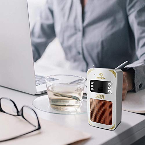 JIANFEI LIANG Portable Small Bluetooth Speaker MP3 Arabic Translator Quran Player with USB Jack (White)
