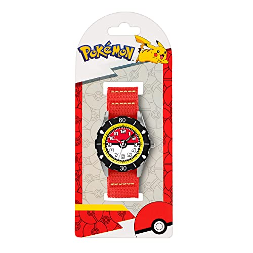 Pokemon Boy's Analog Quartz Watch with Velcro Strap POK3129