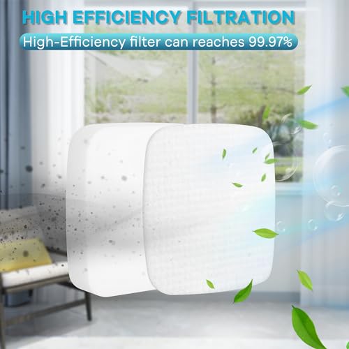 Jollsung NV602UK Filters for Shark Classic Upright Lift-Away Vacuum Cleaner NV602 NV602UK NV602UKT NV702UK NV702UKT (4Pack Foam Felt Filter)