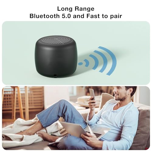 Azonee Multifunctional Bluetooth Speaker, IPX7 Waterproof Portable Stereo Speaker with Micro SD Support, TWS Pairing, Remote Camera Control,Small Pillow Speaker with Watchband for Outdoor,Home,Shower