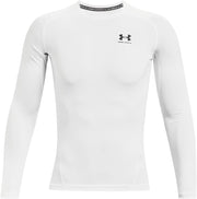 mens Heatgear Armour Long Sleeve Compression T-shirt (pack of 1) - White / / Black