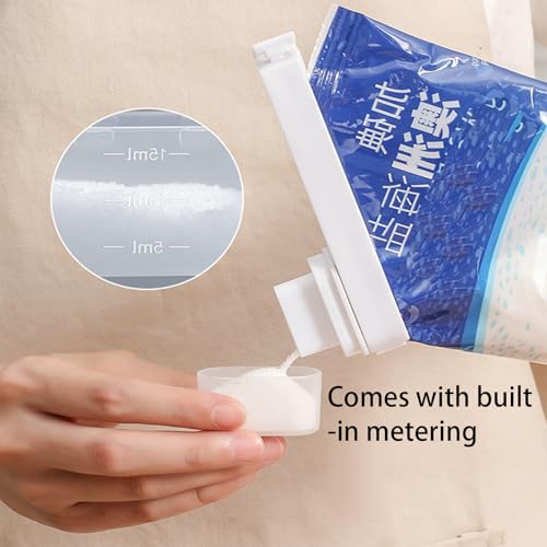 4pcs Pouring Clips, Bag Sealing Clips for Food Storage, Chip Snack Bag Sealer With Pour Spout for Cereal, Corn Flakes, Dry Fruits - Easy to Use