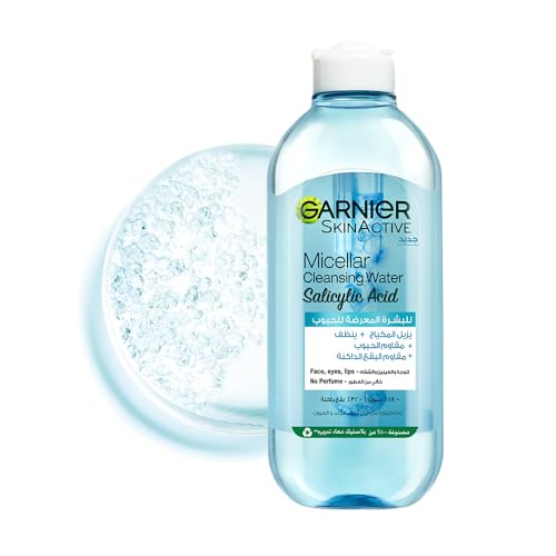 Garnier Skinactive Micellar Cleansing Water, For Acne Prone Skin, with Salicylic Acid, 400ml