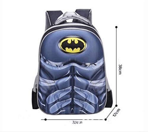 Han edition animation cartoon 3 d batman children primary school pupil's school bag boy backpack grey