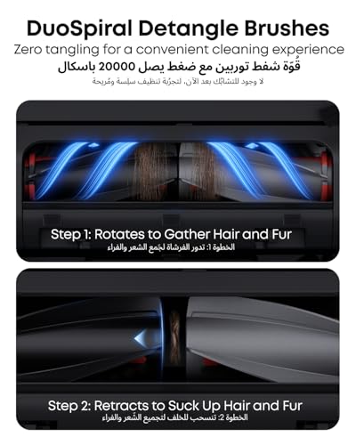 eufy E28 Omni Robot Vacuum Cleaner with Mop, HydroJet System, Portable Deep Cleaner for Carpet, Spot Cleaner, 20,000 Pa Turbo Suction, Zero Tangling, Corner-to-Edge Deep Cleaning, All-In-One Station