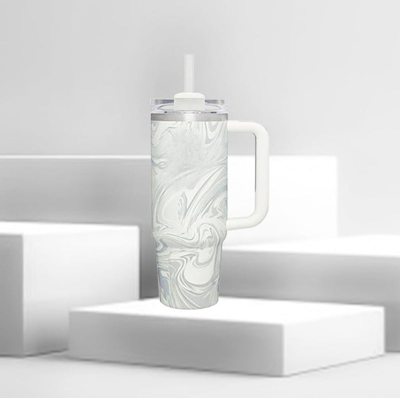 Quencher H2.0 Flowstate Tumbler Stainless Steel Vacuum Insulated Tumbler With Lid and Straw - For Water, Iced Tea, Coffee And More (BubbleGum)