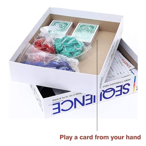 Sulfar Sequence Board Game Multi Color Board Game for Family