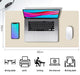 Aothia Mouse Mat Small protector Pad - Multifunctional Dual-sided Office Mouse Pad,Smooth Surface Soft Desk Pad,60cm x 35cm Waterproof Desk Mat, Pu Leather Desk Cover for Office/Home