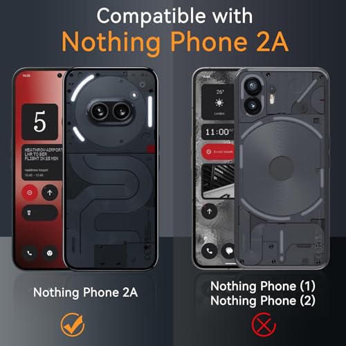 For Nothing Phone 2a / 2a Plus Case and Screen Protector Accessorise, Camera Lens Protection Back Cover, TPU Shockproof Clear Anti-Yellow Protective Casing