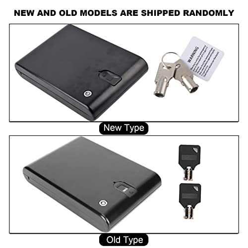 Esloy Security Box, Strong and Sturdy Safe and Practical Optical Fingerprint Low Warning Pistol Security Box for Anti-Theft for Workshop