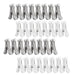 ZELLYA 32Pcs Plastic Clothespins - Strong Traceless Utility Clothes Pins, Non-Slip Windproof Laundry Pegs, Non-Trace Sealing Clips for Clothesline