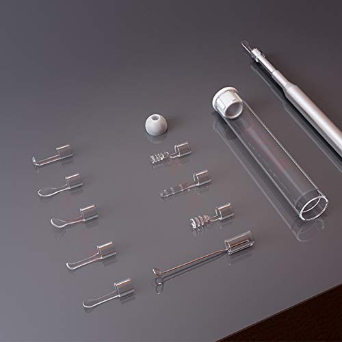 YYS SPY 22PCS Ear Pick Kit for Any 3.9MM LED Lights Otoscope, Earwax Removal Ear Spoon Fittings for 0.15" Wireless Otoscope Accessories Replacement Set