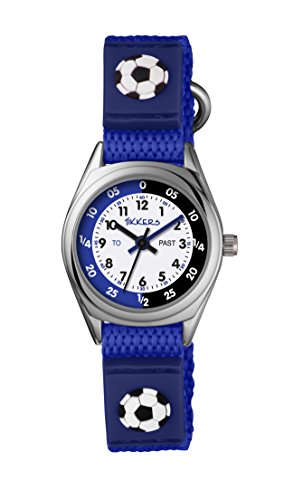 Tikkers Tk0122 Boys Analogue Quartz Watch With Fabric And Canvas Strap