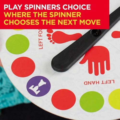 LONIMIA Twister Party Classic Board Game for 2 or More Players - Floor Mat With Spinner for Indoor Outdoor Team Game