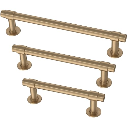 Franklin Brass Straight Bar Cabinet Pull, Champagne Bronze, 4 in (102mm) Drawer Handle, 10 Pack, P29617Z-CZ-B