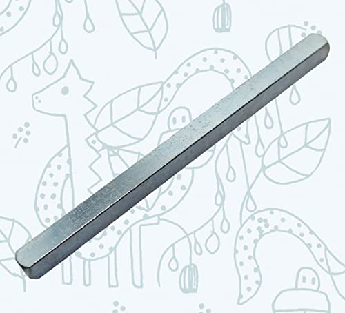 Universal Hardware 5mm x 160mm Bathroom Plain Bar Steel Spindle Door Windows Handle Spindles Silver Finish Sizes from 50mm to 160mm (Pack of 1)
