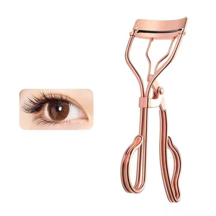 Rose Gold Eyelash Curler Clip Professional Handle Eye Curling Metal Beauty Makeup Tools Accessories