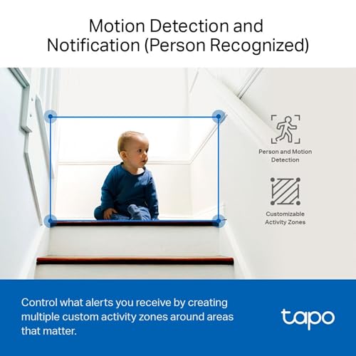 Tapo Mini Smart Security Camera, Indoor CCTV, Works with Alexa&Google Home, No Hub Required, 1080p, 2-Way Audio, Night Vision,Device Sharing (TC60) [Amazon Exclusive] No Monthly Fee