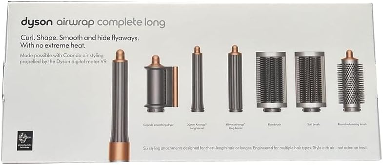 Dyson Special edition Airwrap™ Complete long multi-styler in Strawberry bronze and blush pink with Detangling comb