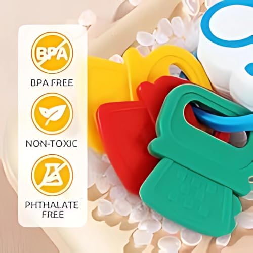 Baby Musical Toy Car with Teether | BPA-Free Push Toy with Engine Sound, Horn & Melodies | Educational Infant Toy for 6-18 Months | Baby Gift for Boys & Girls, UAE