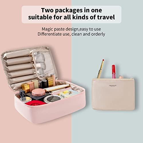 Queboom Travel Makeup Bag Cosmetic Bag Makeup Bag Toiletry bag for women and girls