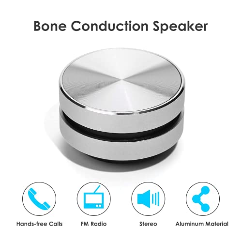 vapeonly Bluetooth Mini Speaker Bone Conduction Portable Wireless Speaker Stereo Bass Sound Creative Portable Speaker Mini Size Music Player for Home,Outdoor,Travel (Black)