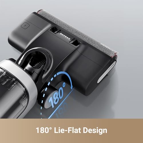 Dreame H14 Wet-Dry Vacuum Cleaner, Brush Washing & Hot Air Drying at 60°C in 5 mins, 180° Lie-Flat Reach, Self-Cleaning with Dual Rotations, 18kPa Suction Power, Dual-Edge Cleaning, 2 Years Warranty