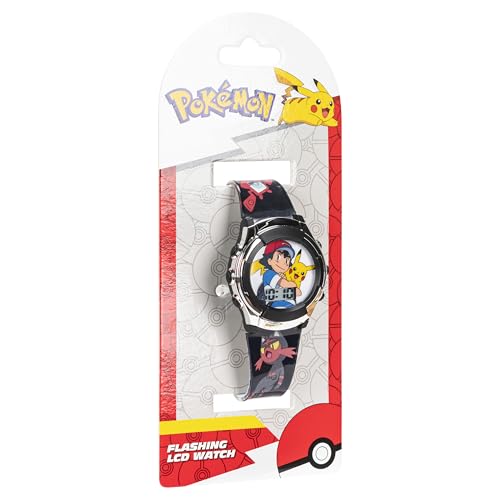 Accutime Kids Pokemon Digital LCD Quartz Watch for Boys, Girls, and Adults All Ages