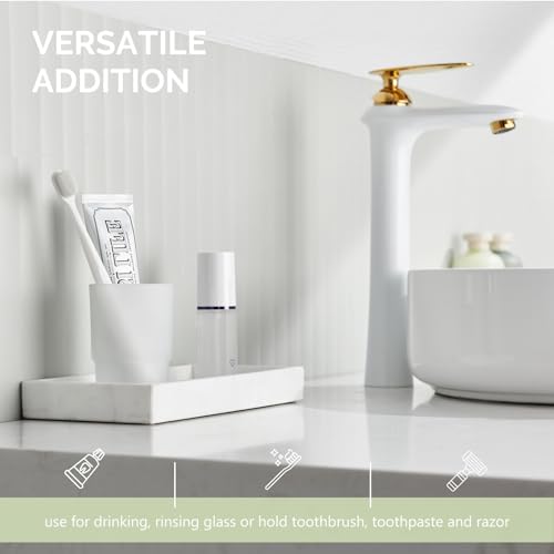 Angle Simple Frosted Glass Tumbler, Thick Glass Cup Replacement, Bathroom Toothbrush and Toothpaste Holder, Water Glasses, Bathroom Cup, Tumbler Cup, Rinsing Glass Cup, Drinkware Glassware