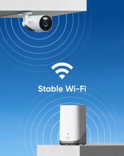 eufy Security eufyCam E330 (Professional) Add-On 4K Wired Outdoor Security Camera with Spotlights for 24/7 Recording, Enhanced Wi-Fi, Face Recognition AI,No Monthly Fee, Requires HomeBase 3