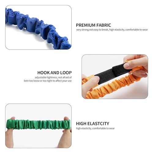 Rayyan Team Games Kids,3 Legged Race Bands,Three Legged Race Game Elastic Tie Straps for Relay Race Game, Carnival, Field Day, Backyard Indoor Outdoor Team Building Game Kids Party Supplies,14 Pack