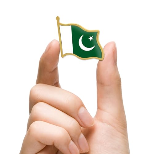 12/24/50/100Pcs Official Pakistan Flag Pins Bulk - Metal Pakistani National Lapel Pin