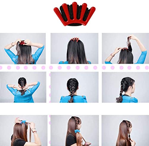 Premify 60 Pcs Hair Braiding Tools, 17 Styles Hair Design Styling Tools Accessories Set DIY Hair Accessories Hair Modeling Tools For Women Hairdresser Kits Set Donut Bun Ponytail Maker