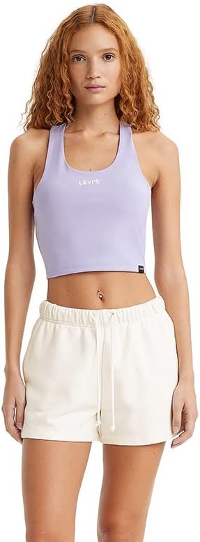 Womens Graphic Racer Half Tank T-Shirt - Blues