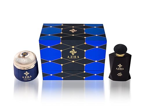 Azha Perfumes - 2Pc Gift Set Raghad EDP 100 ml for Women + Floral Flair Bakhoor 80 gram