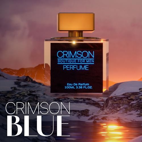Atlantic Crimson Blue Eau De Parfum For Men 100ML - Long Lasting Men's Perfume - Daring & Bold Premium Perfume For Men
